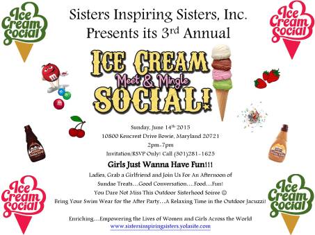 Sisters Inspiring Sisters, IceCream Social